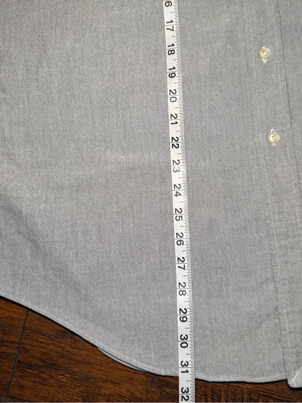 VTG Ralph Lauren Chambray L 16.5 34/35 EUC Flesh Pony Preppy Classic Fit Boxy - Picture 12 of 14